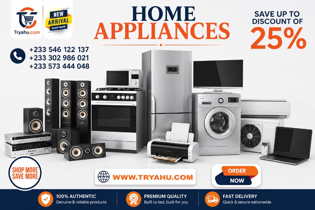 Best Electronics And Home Appliance Store In Accra-Tryahu
